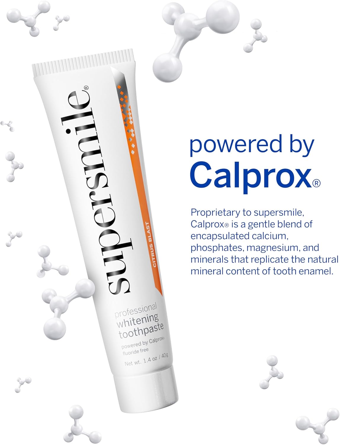Supersmile Whitening Toothpaste Citrus Blast 40g (Flouride Free)