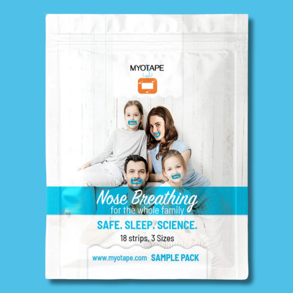 MyoTape Mouth Tape Sample Pack (18 Strips) - Whiter Smile