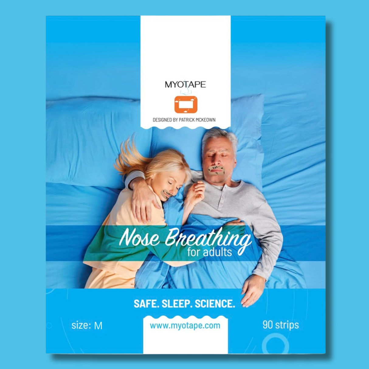 MyoTape Mouth Tape For Teenagers - 3 Month Supply - Whiter Smile