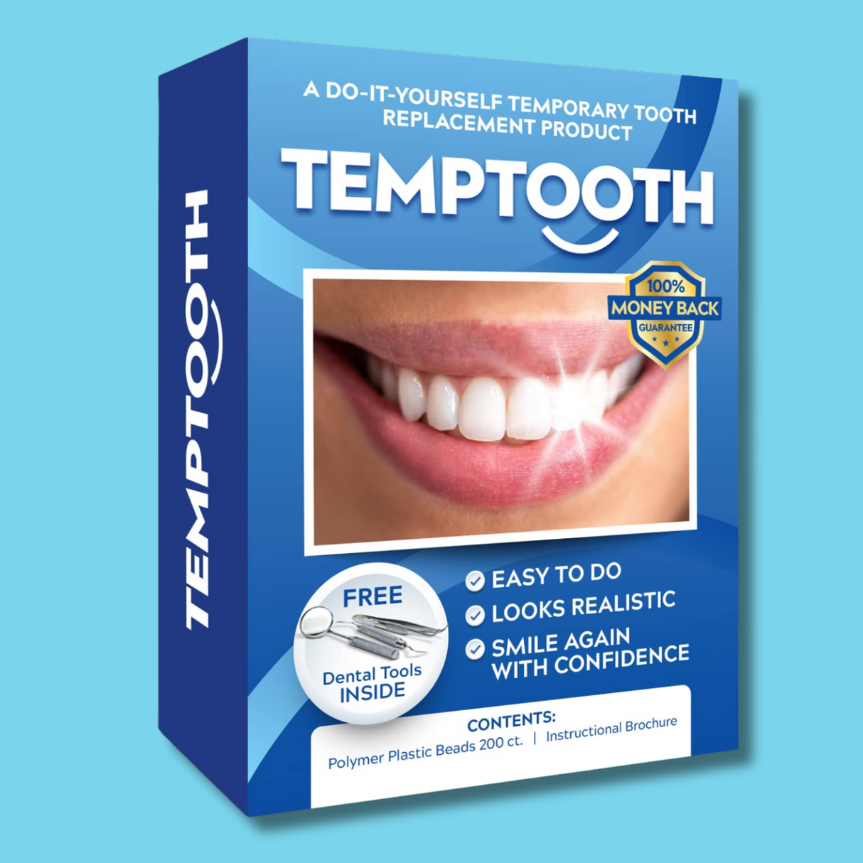 TempTooth Kit (Free Dental Tools) - Whiter Smile