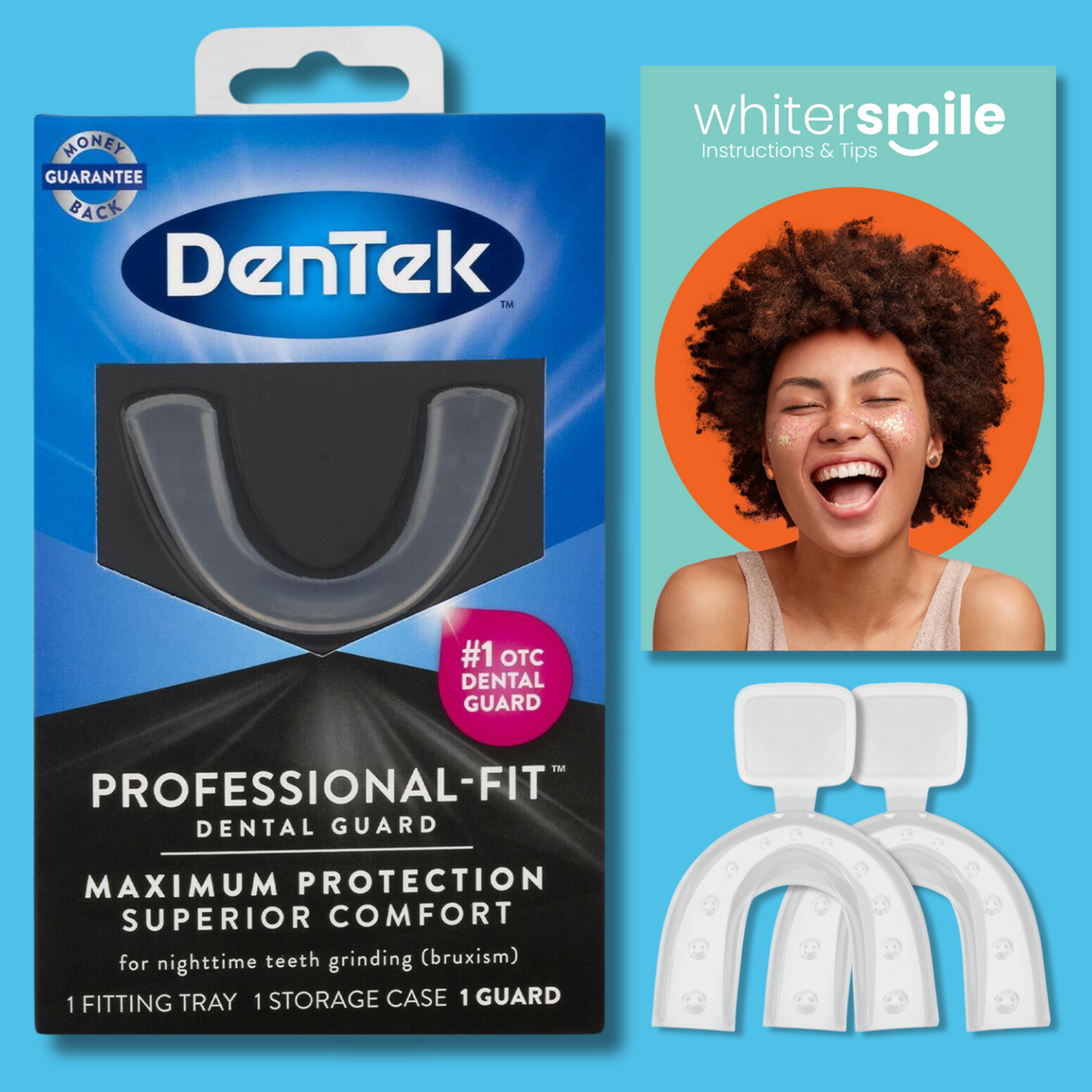 DenTek Maximum Protection Night Dental Guard - Whiter Smile