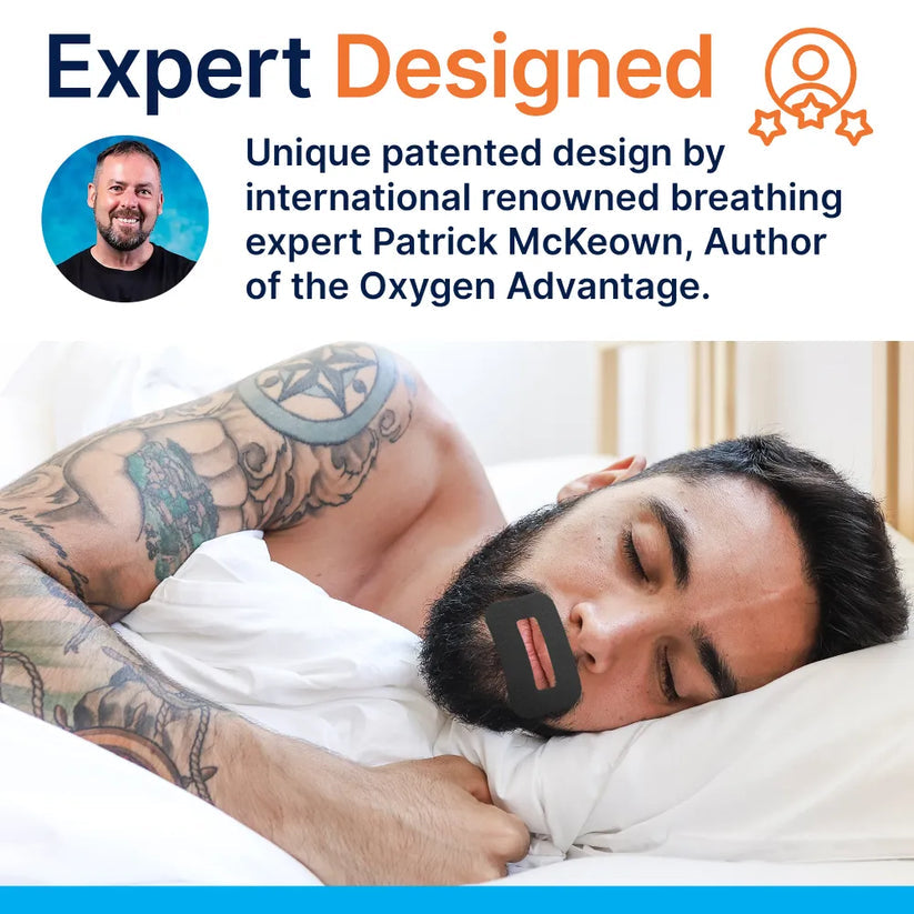 MyoTape Mouth Tape For Beards (90 Strips) - Whiter Smile