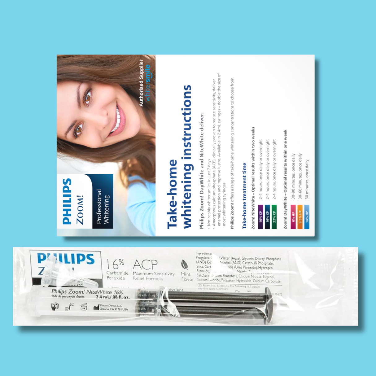 Philips ZOOM! Nite White Gel 16% CP Top Up 2.4g Syringe - Whiter Smile