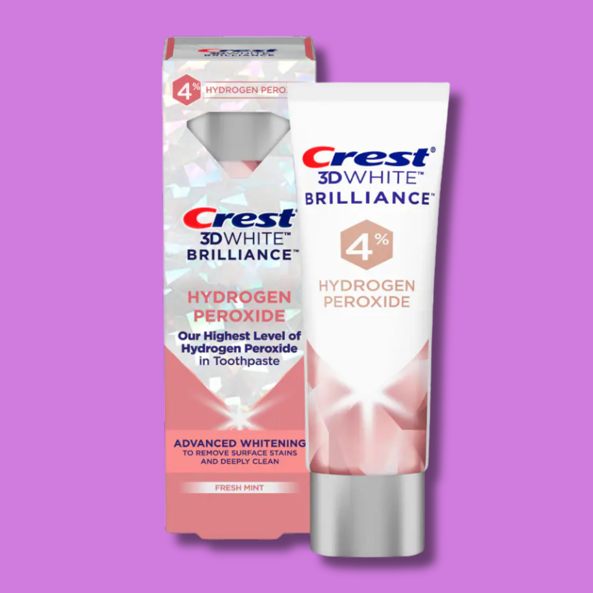Crest 3D White Brilliance Toothpaste 4% HP 107g