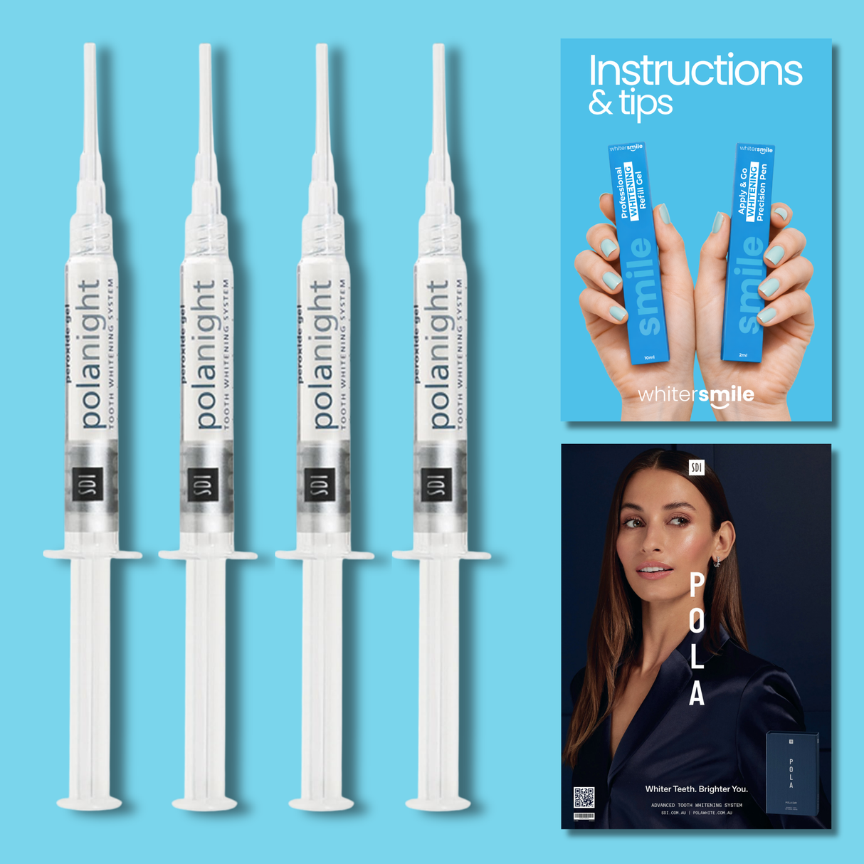 SDI PolaNight Whitening Gel 16% CP 4 x 1.3g Syringes (Best Before 06/26) 50% OFF