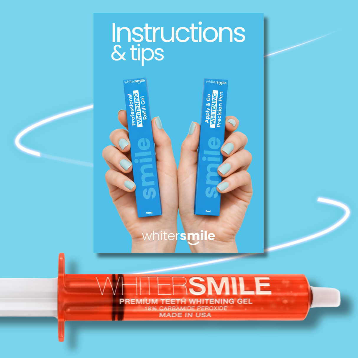 LED Teeth Whitening Gel 10g Bulk Syringe (Made In USA) - Whiter Smile