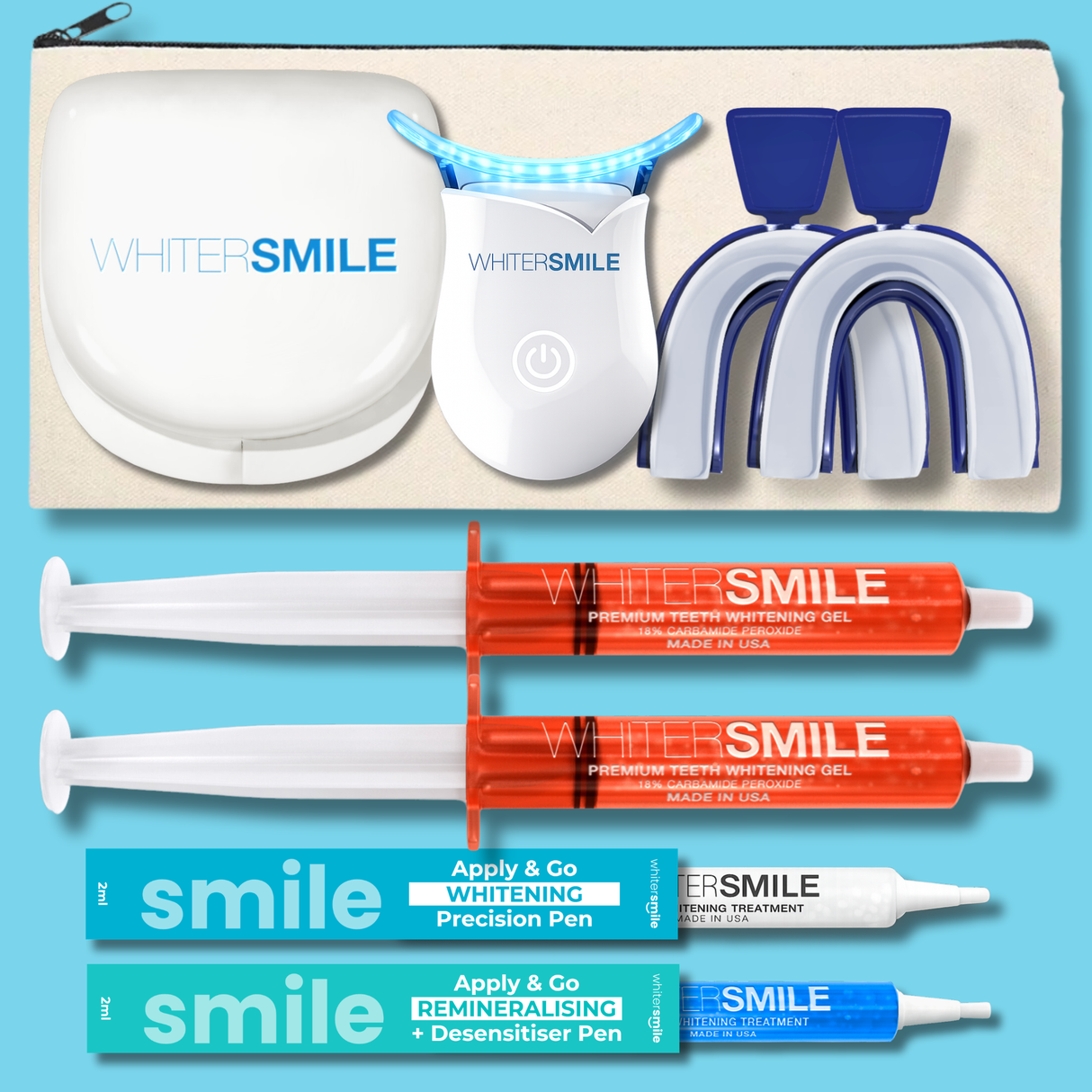Whiter Smile Express 6 LED Whitening Kit (Made In USA)