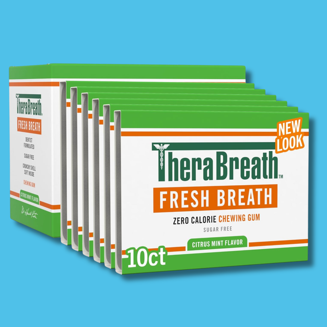 TheraBreath Chewing Gum (6 Pack / 60 Gums) - Whiter Smile