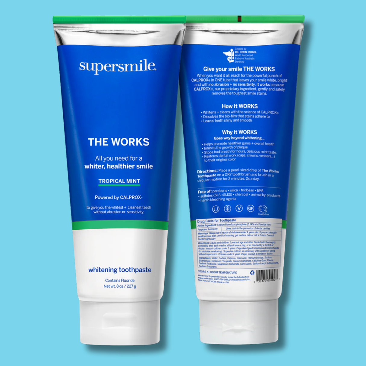 Supersmile The Works Whitening Toothpaste + Activator 227g