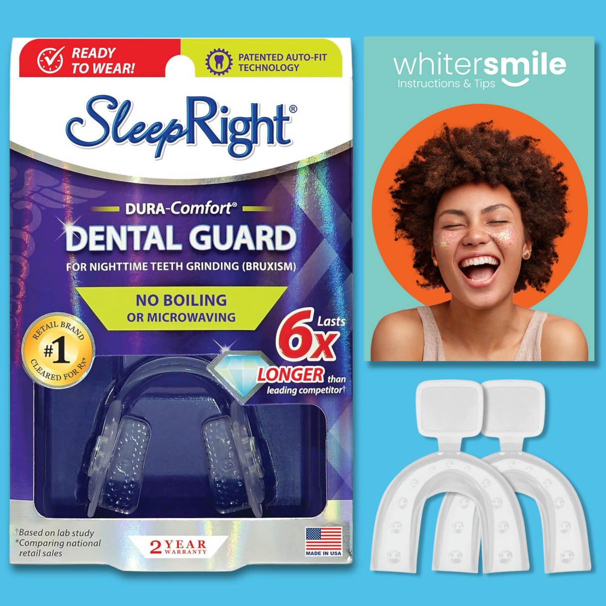 SleepRight Dura Comfort Dental Night Guard - Whiter Smile