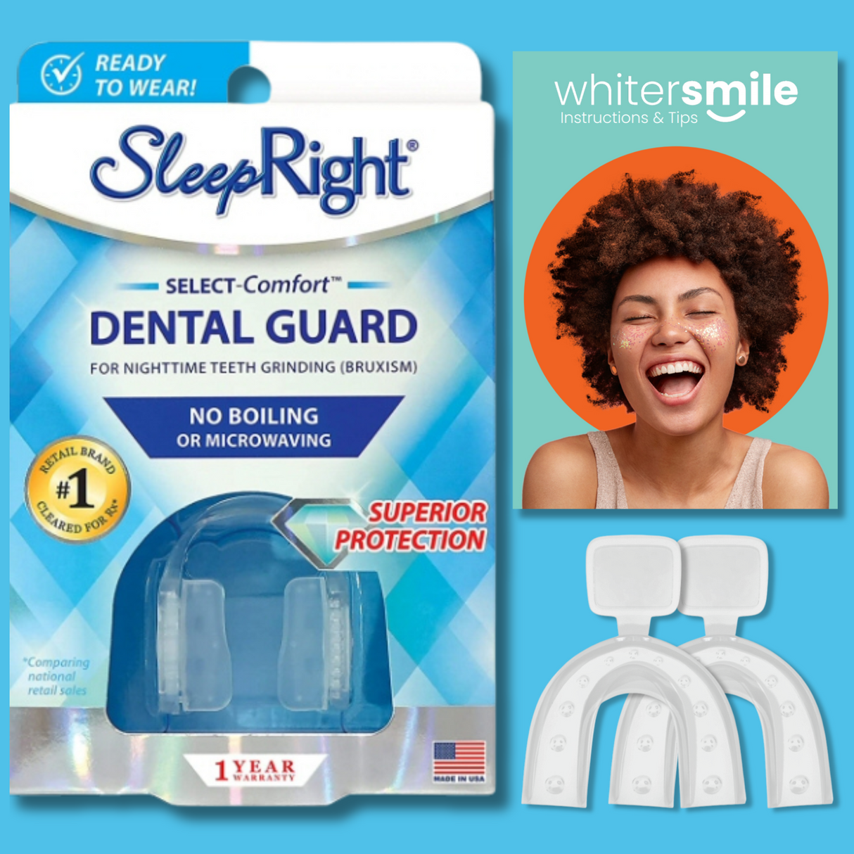 SleepRight Select Dental Night Guard - Whiter Smile