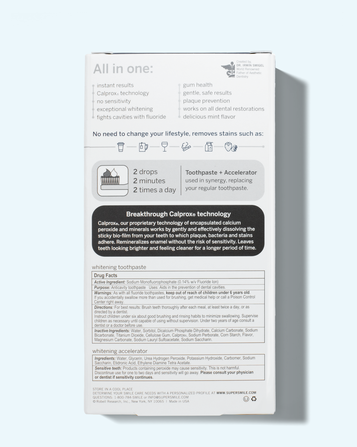 Supersmile Whitening Accelerator System 119g / 102g - Whiter Smile