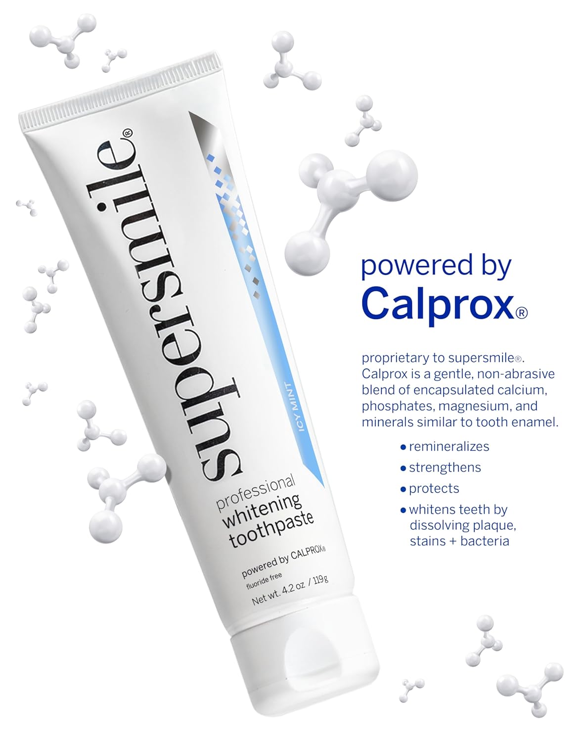 Supersmile Fluoride Free Whitening Toothpaste (Icy Mint) 119g - Whiter Smile