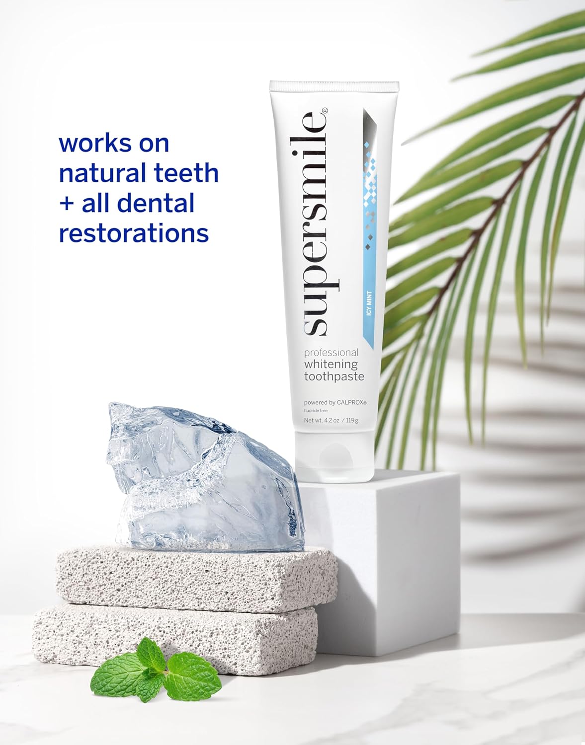 Supersmile Fluoride Free Whitening Toothpaste (Icy Mint) 119g - Whiter Smile