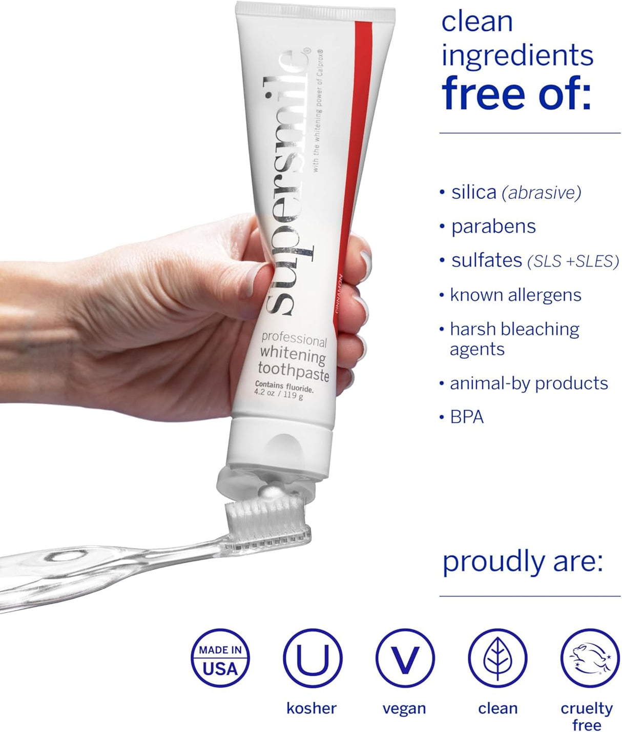 Supersmile Whitening Toothpaste (Cinnamon Burst) 119g - Whiter Smile