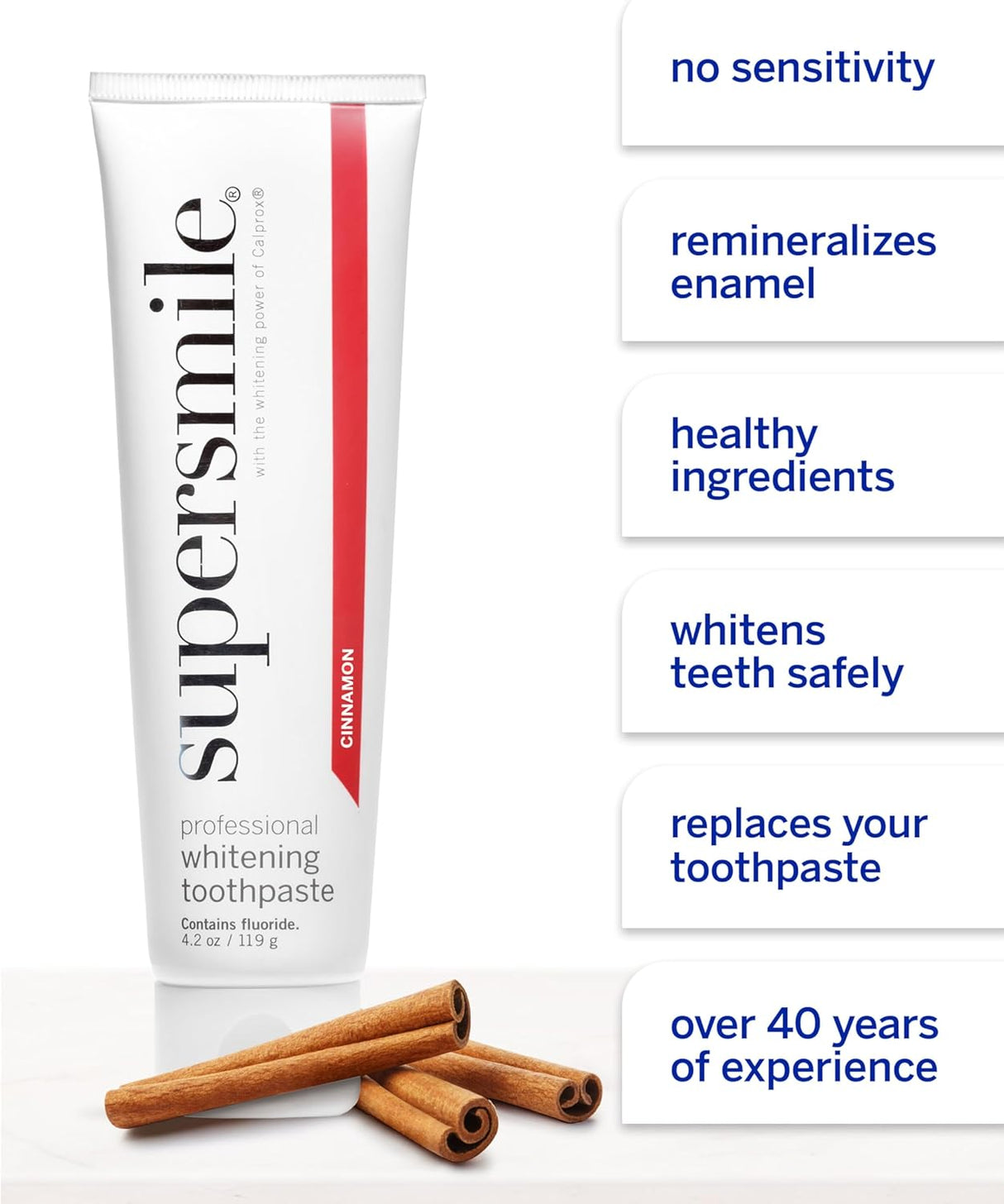 Supersmile Whitening Toothpaste (Cinnamon Burst) 119g - Whiter Smile