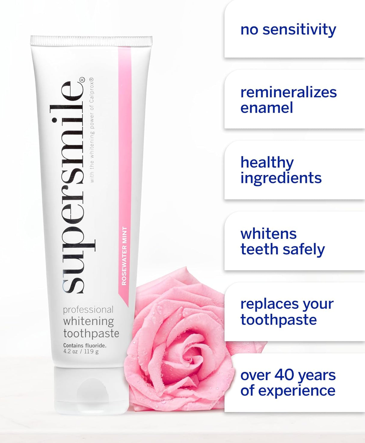 Supersmile Whitening Toothpaste (Rosewater Mint) 119g - Whiter Smile