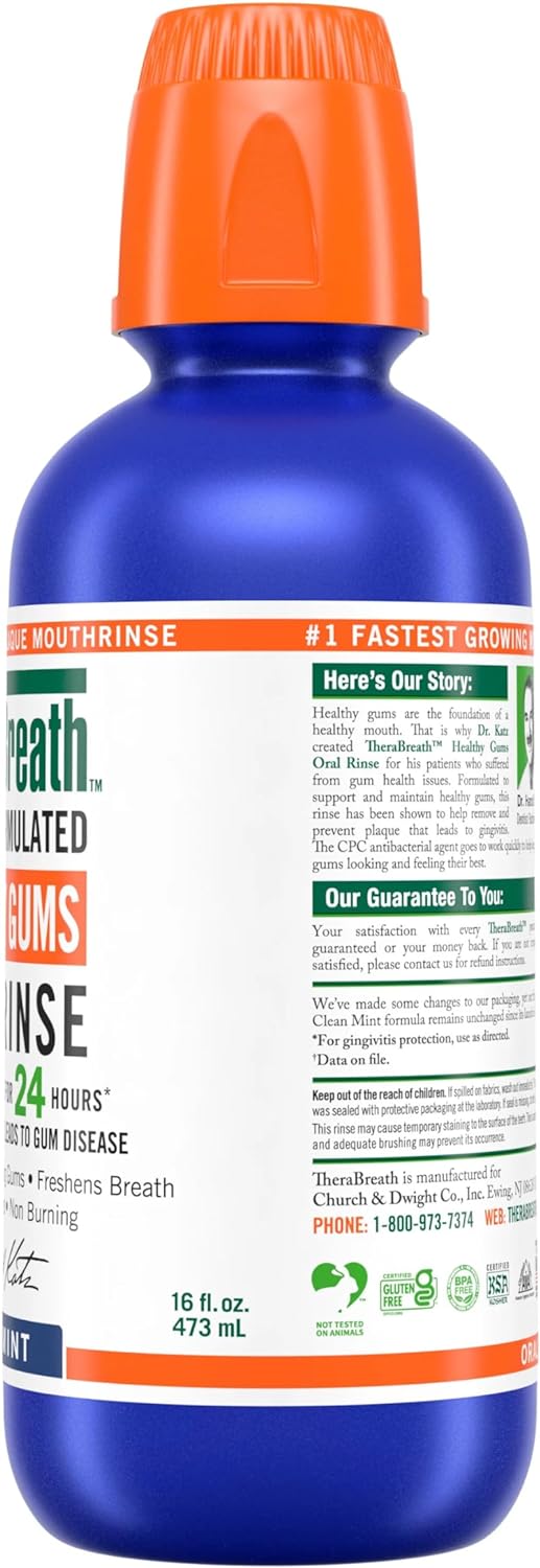 TheraBreath Healthy Gums (Perio Therapy) Oral Rinse 473ml - Whiter Smile