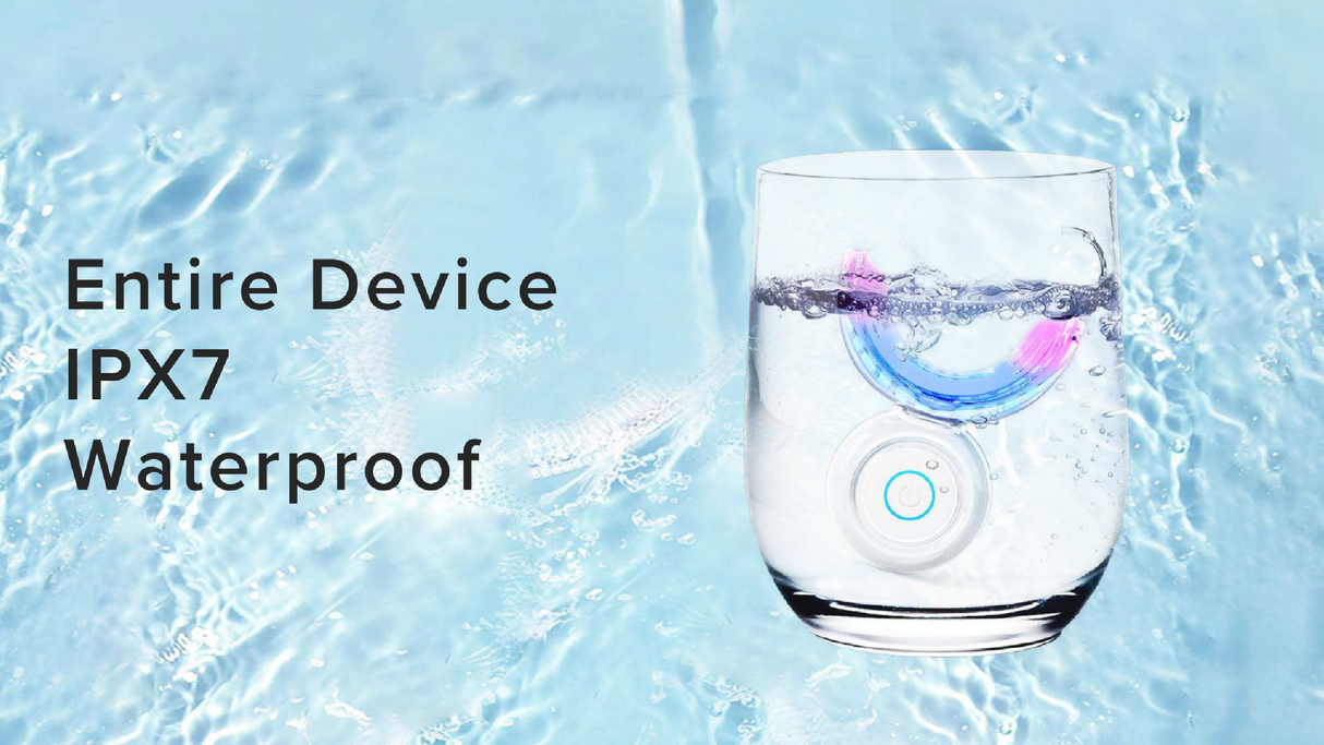 32 LED Red & Blue Light with Attached Mouth Trays & Case - Whiter Smile