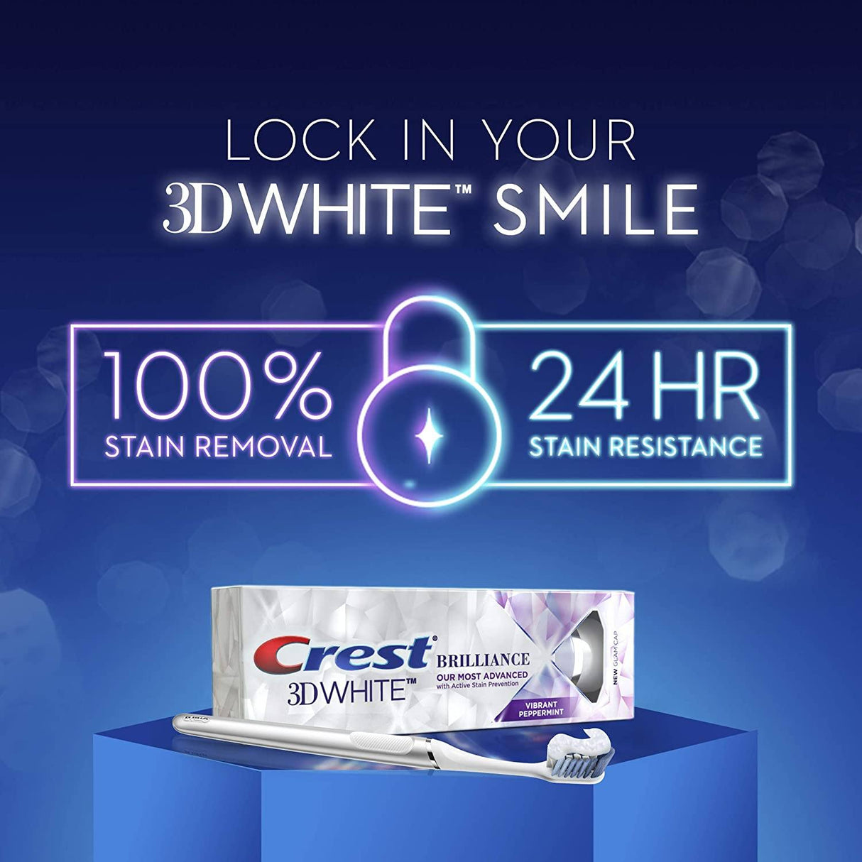 Crest 3D White Brilliance Toothpaste 116g (2 Pack) Crest