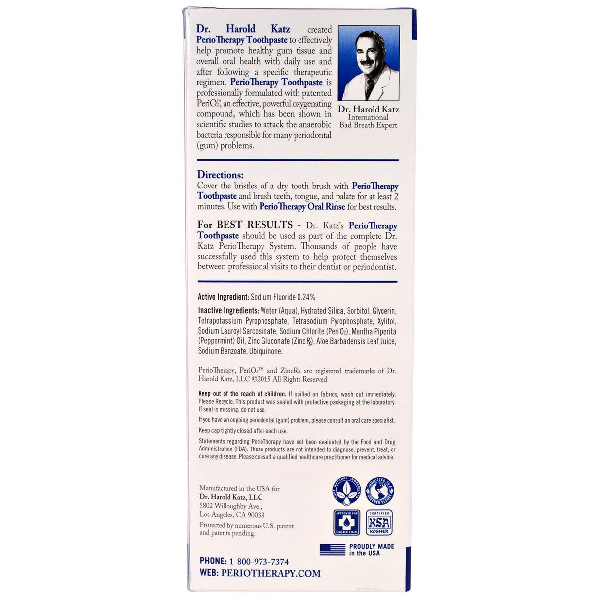 TheraBreath Perio Therapy Gum Care Toothpaste 100g TheraBreath