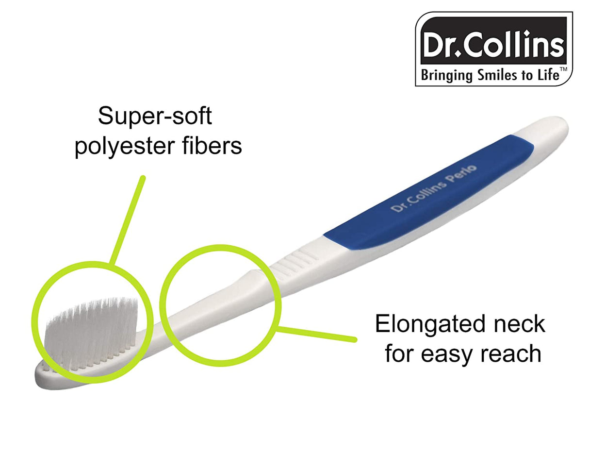 Dr. Collins Supersoft Perio Toothbrush (2 Pack) Colours Vary Dr. Collins