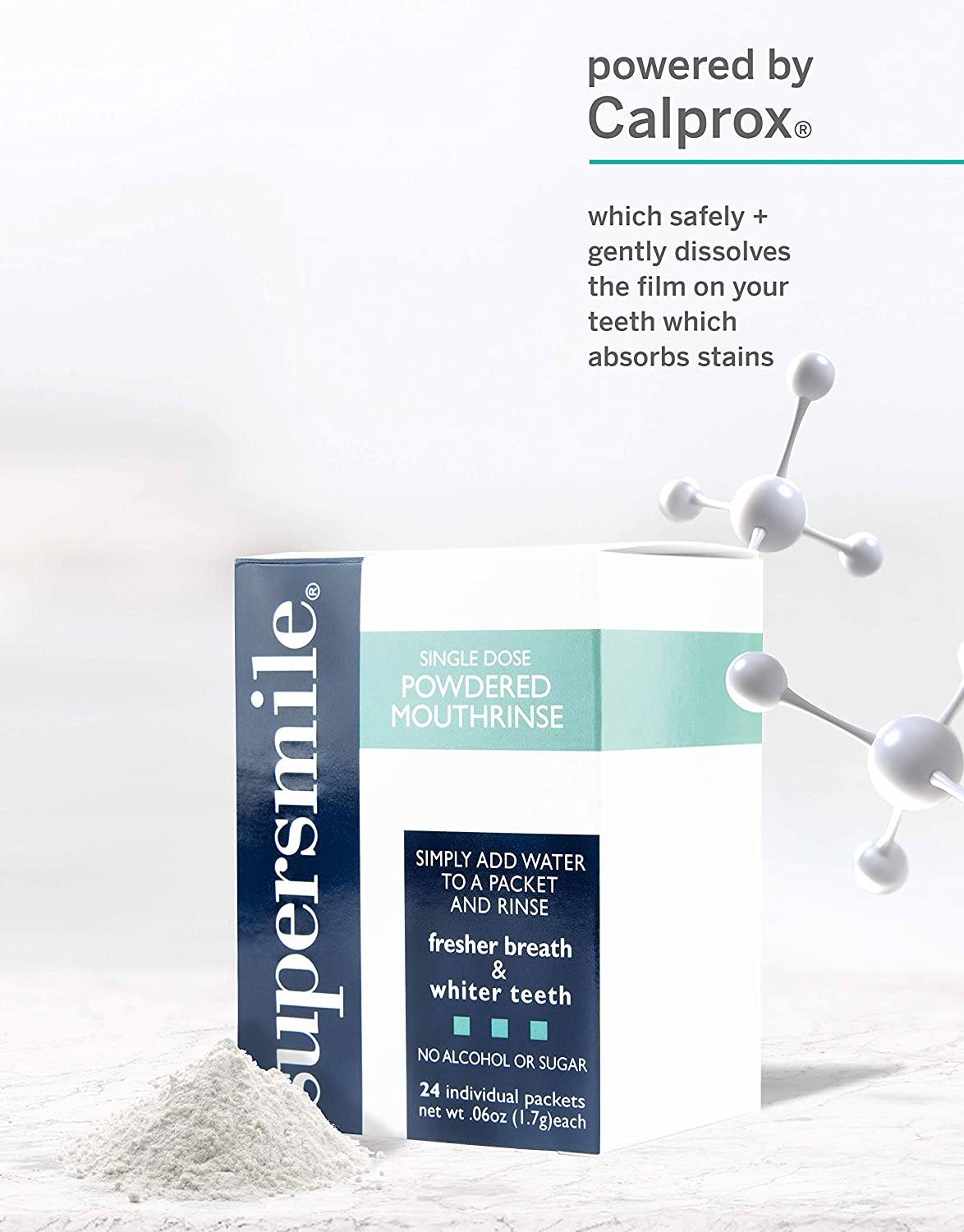 Supersmile Powdered Whitening Mouthrinse (24 pkts) No Box Supersmile