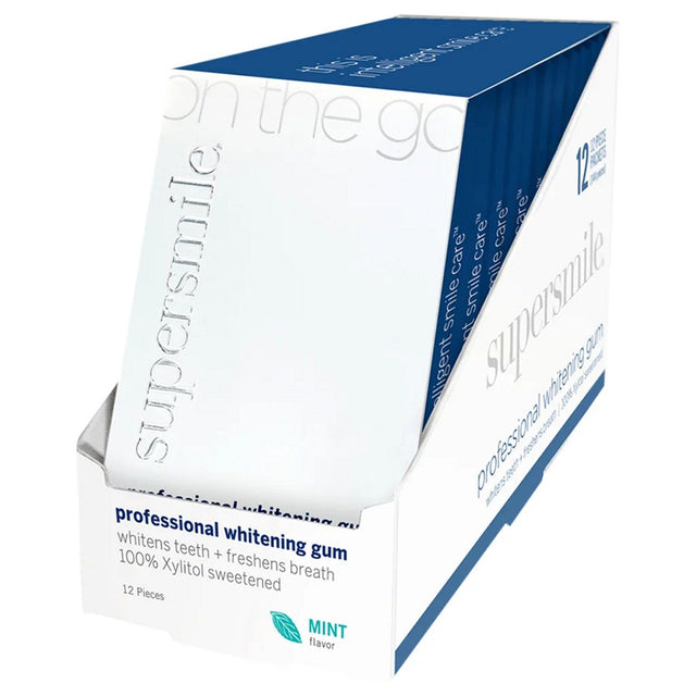 Supersmile Whitening Gum (12 Pack / 144 Gums) Supersmile