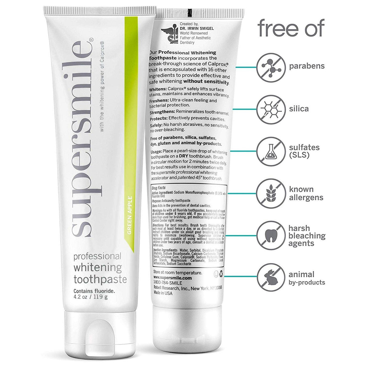 Supersmile Whitening Toothpaste (Green Apple) 119g Supersmile