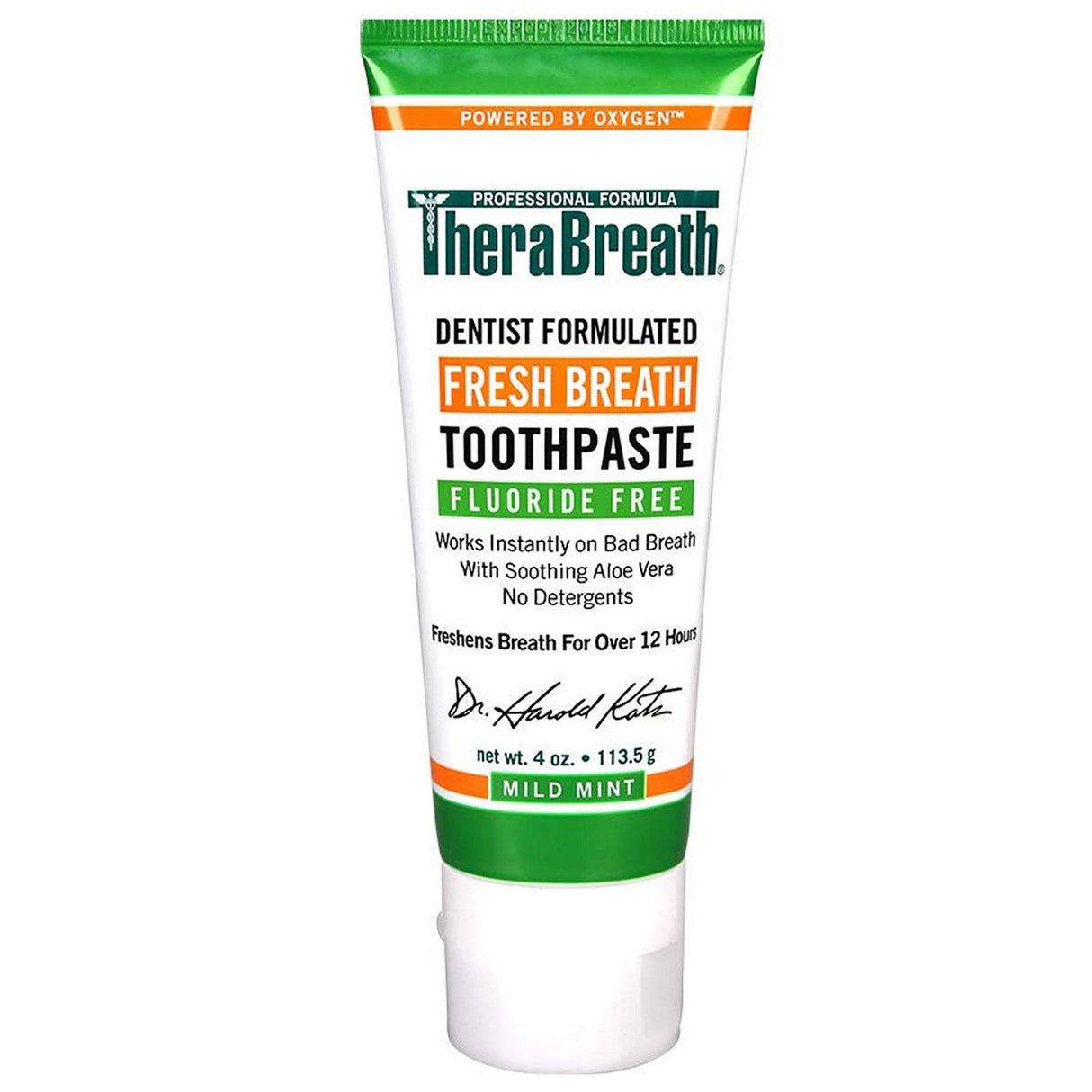 TheraBreath Fluoride Free Toothpaste 113.5g TheraBreath