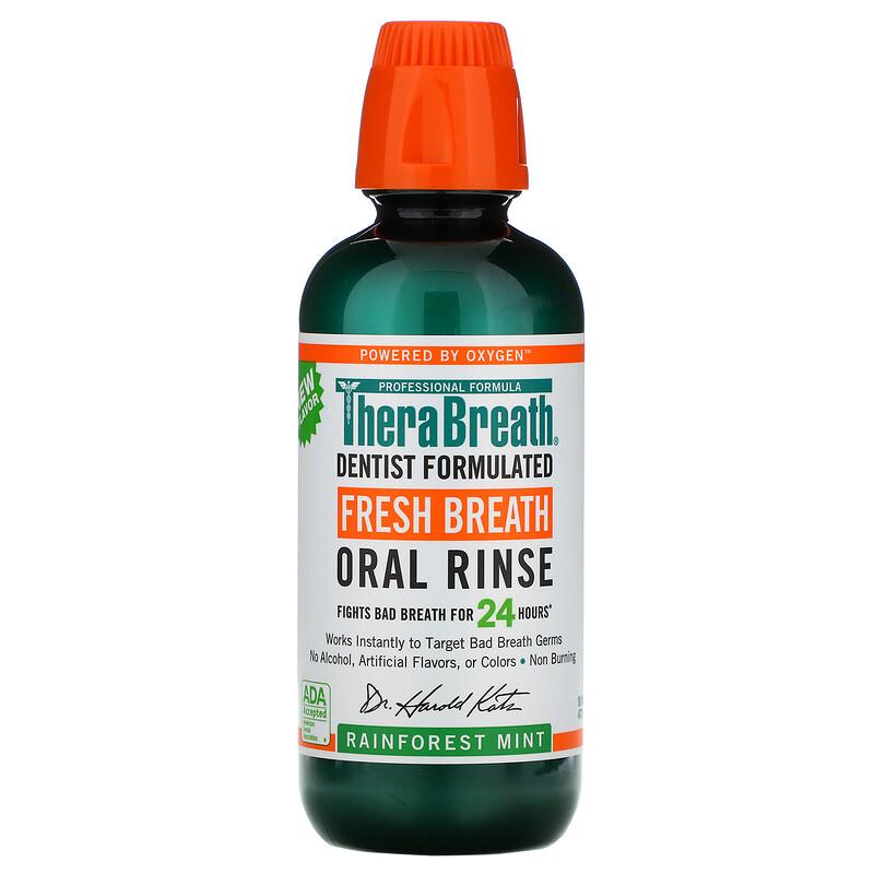 TheraBreath Rainforest Mint Oral Rinse 473ml TheraBreath