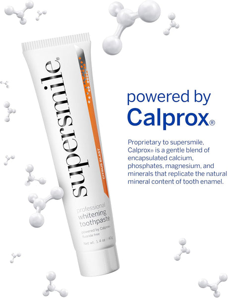 Supersmile Whitening Toothpaste Citrus Blast 40g (Flouride Free)