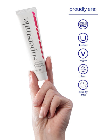 Supersmile Whitening Toothpaste Peppy Mint 40g (Flouride Free)