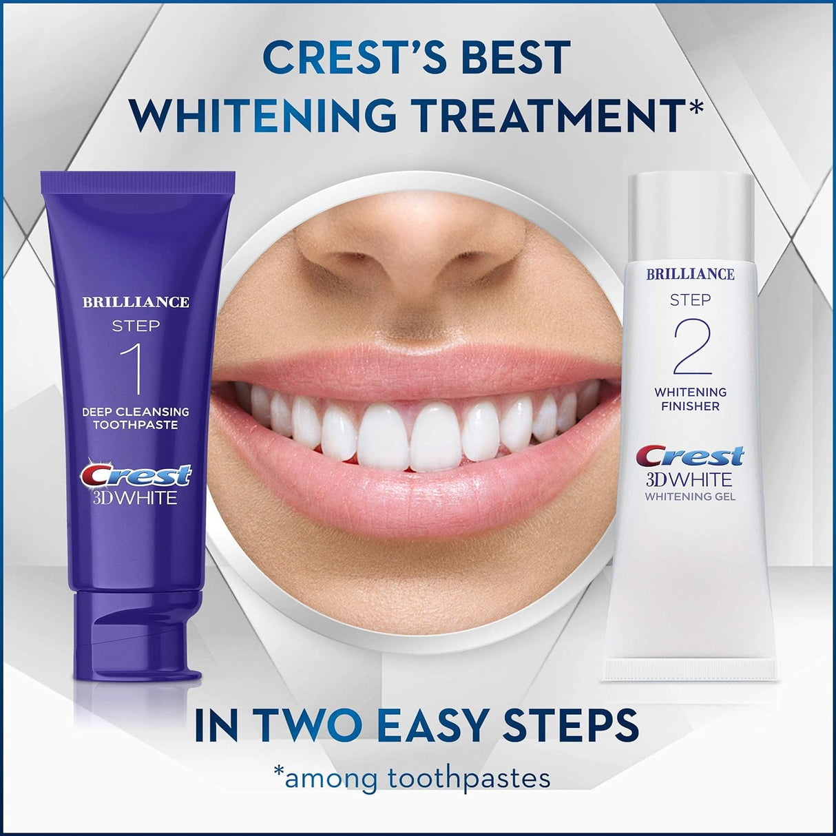 Crest 3D White Brilliance 2 Step Kit 65g / 113g - Whiter Smile