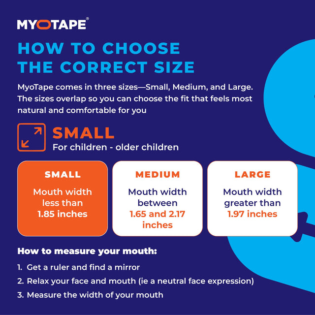 MyoTape Mouth Tape For Adults (30 Strips) - Whiter Smile