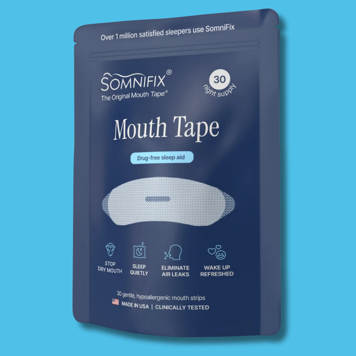 Somnifix Sleep Strips Mouth Tape - 1 Month Supply