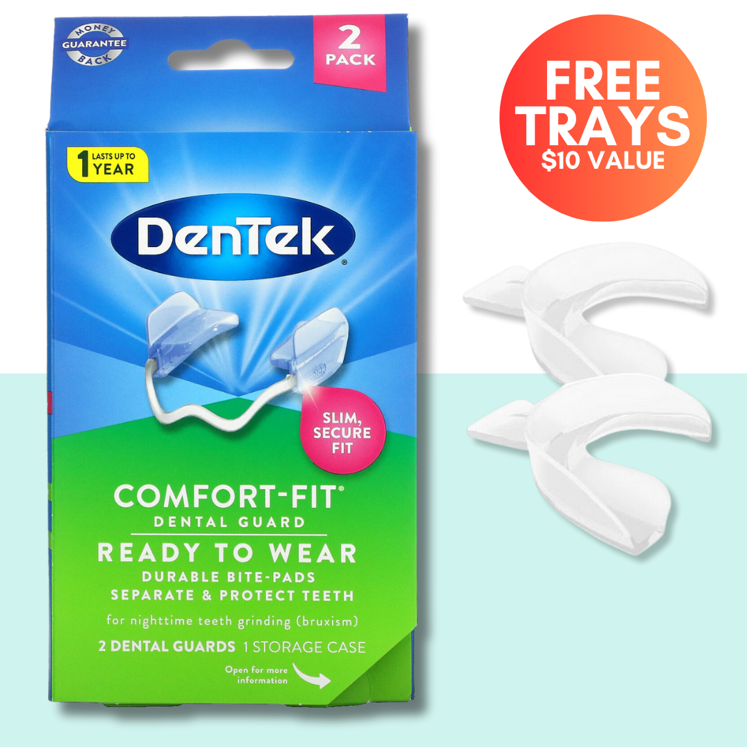 DenTek Comfort Fit Night Dental Guard (2 Pack) - Whiter Smile