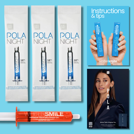SDI PolaNight Whitening Gel 16% CP 3 x 3g Syringes - Whiter Smile