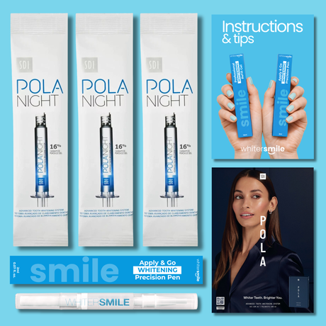 SDI PolaNight Whitening Gel 16% CP 3 x 3g Syringes - Whiter Smile