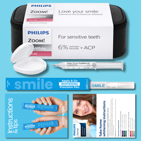Philips ZOOM! Day White Gel Bulk Pack 6% HP 6 x 2.4g Syringes + Case - Whiter Smile