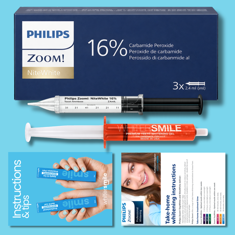 Philips ZOOM! Nite White Gel Kit 16% CP 3 x 2.4g Syringes - Whiter Smile