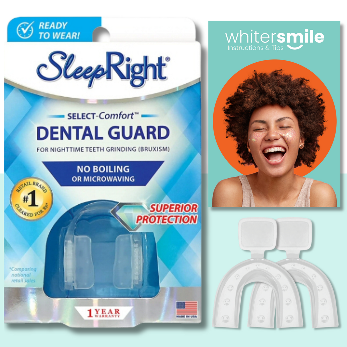 SleepRight Select Dental Night Guard - Whiter Smile