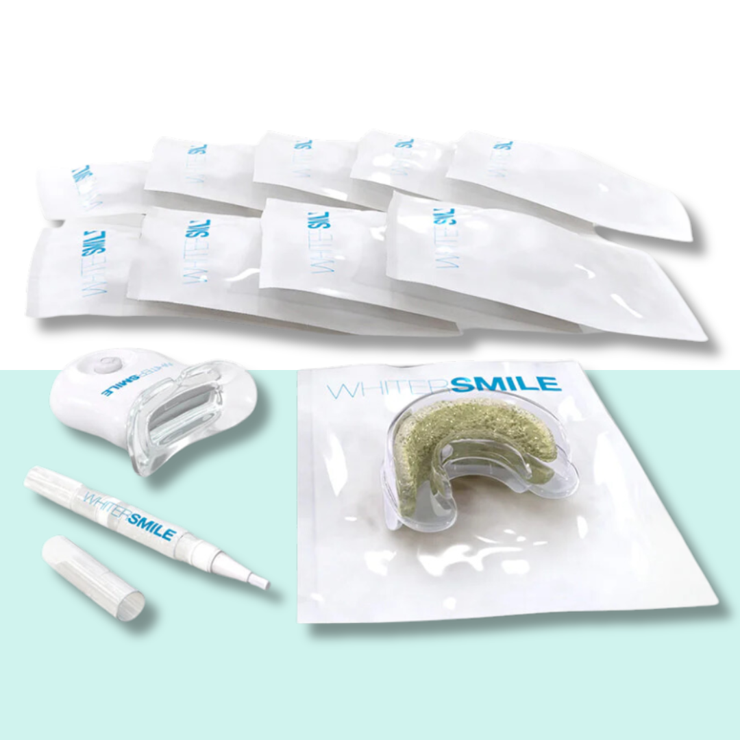 Whiter Smile Pre-Filled Tray LED Whitening Kit 18% CP (Made In USA) - Whiter Smile