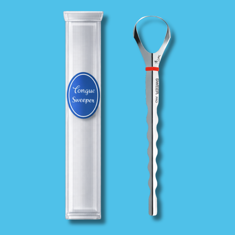 Tongue Sweeper Sweep Pro (Colour Varies) Made In USA - Whiter Smile