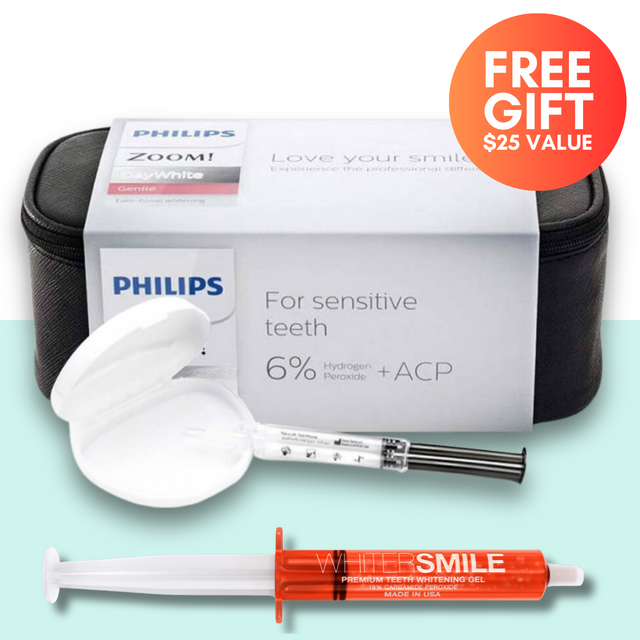 Philips ZOOM! Day White Gel Bulk Kit 6% HP 6 x 2.4g Syringes + Case - Whiter Smile