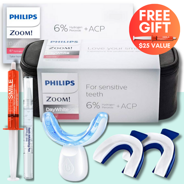 Philips ZOOM! Day White Gel 6% HP 2.4g Syringes + Free Whiter Smile 18% CP Tube - Whiter Smile