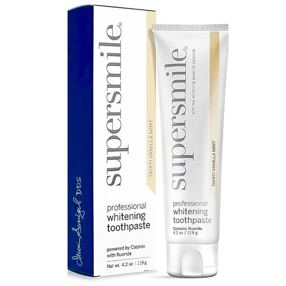 Supersmile Whitening Toothpaste (Tahiti Vanilla Mint) 119g - Best Before 4/24 - Whiter Smile