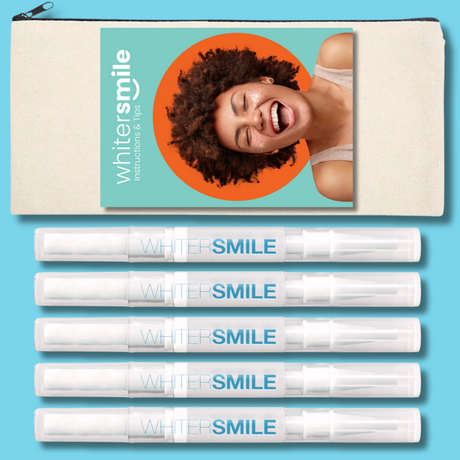 Teeth Whitening 5 Pen Kit 18% CP (Made In USA) - Whiter Smile