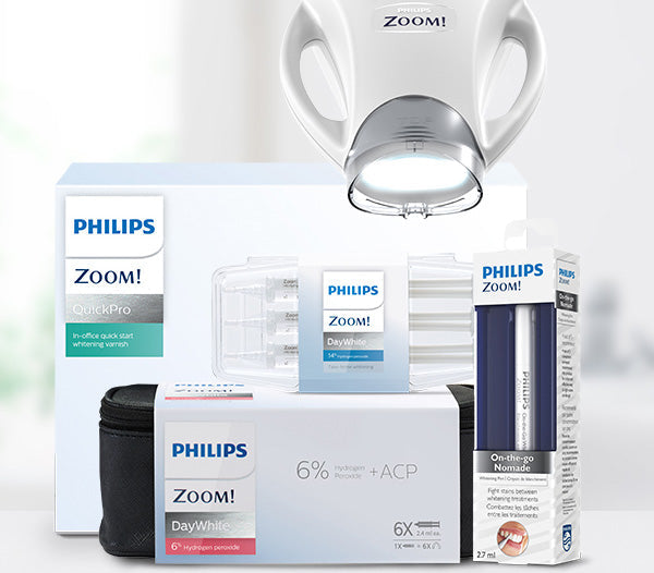 Philips ZOOM! Day White Gel 6 Syringe Kit 6% HP (Mint) + Tray Case Philips ZOOM 