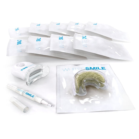 Whiter Smile Pre-Filled Tray LED Whitening Kit 18% CP (Made In USA) Whiter Smile 
